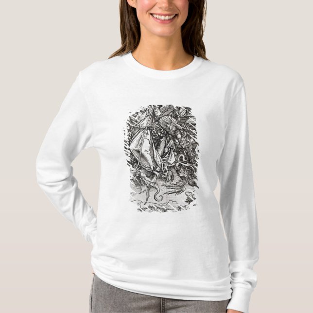 T-shirt St Michael et le dragon, d'un latin (Devant)