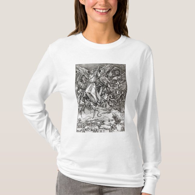 T-shirt St Michael et le dragon, d'un latin (Devant)