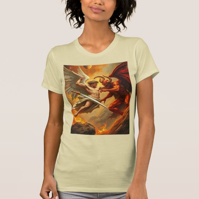 T-shirt St Michael l'Archange Tee féminin (Devant)