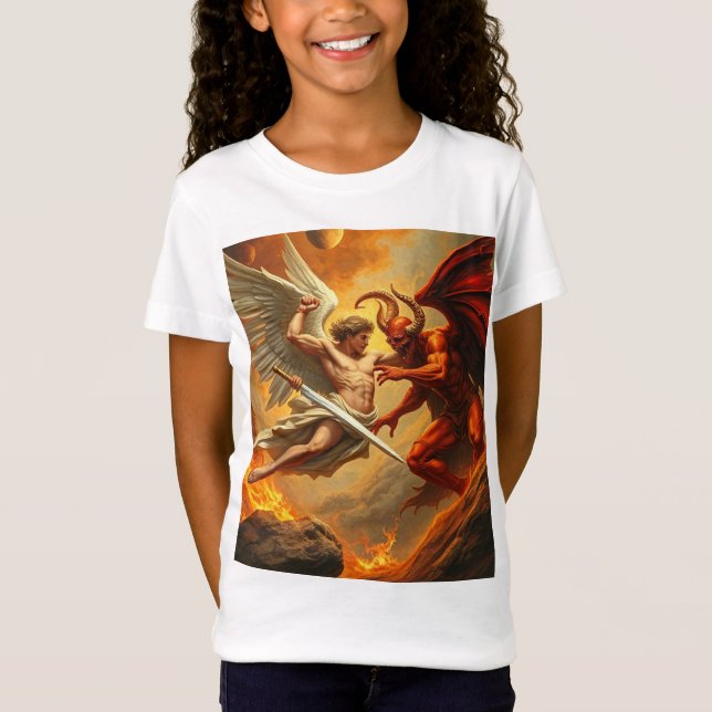 T-Shirt St Michael l'archange Tee Girl's Tee (Devant)