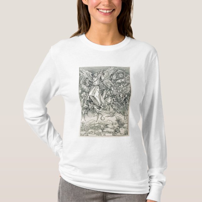 T-shirt St Michael luttant avec le dragon (Devant)