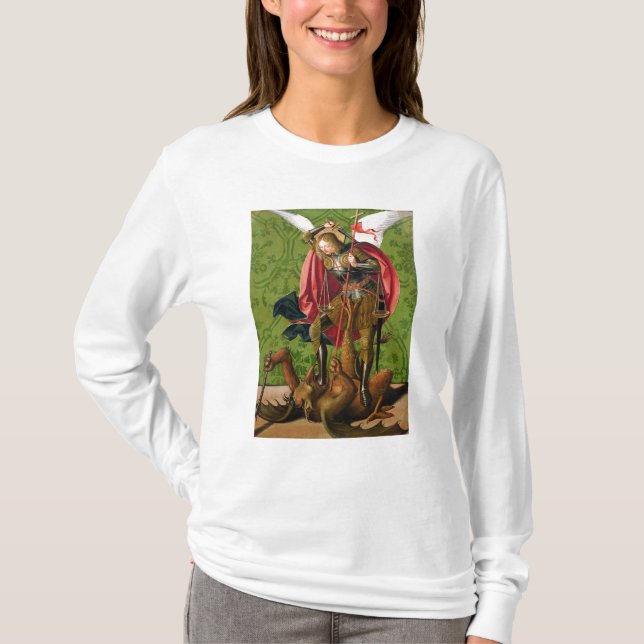 T-shirt St Michael tuant le dragon (Devant)
