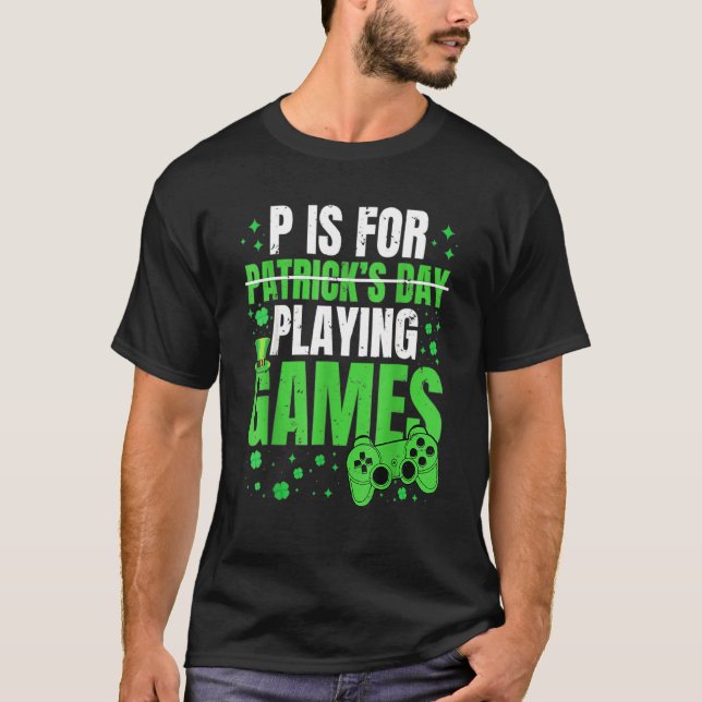 T-shirt St P Est Pour Toujours Jouer Jeux Garçons Enfants  (Devant)