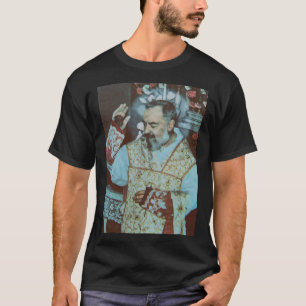 T-shirt St. Padre Pio de Pietrelcina Prêtre Séraphique Hom