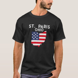 T-shirt St Paris Ohio USA State America Travel Ohioan