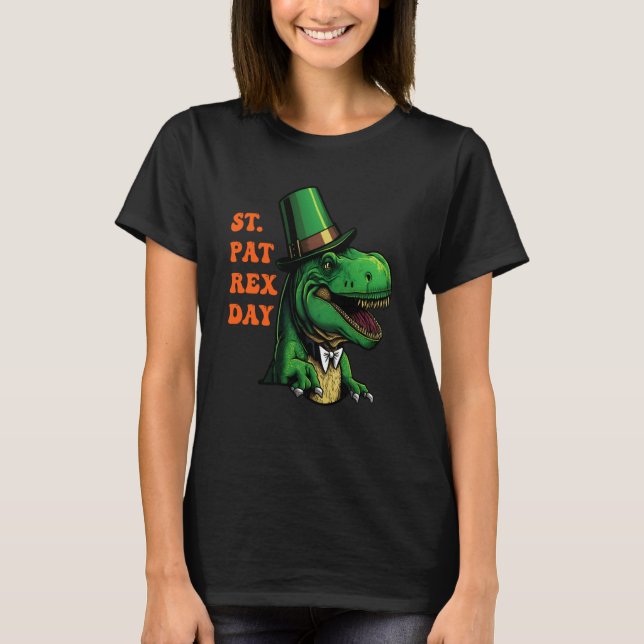 T-shirt St Pat-Rex Day Happy St Patricks Day T-Rex Leprech (Devant)