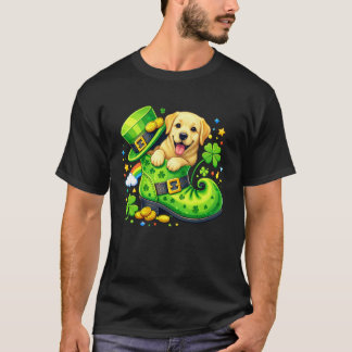 T-shirt St Patrick 2019 Labrador Retriever Leprechaun