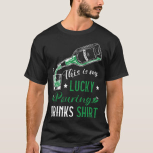 T-shirt St patrick Bartender Lucky Pourding Boissons Barte