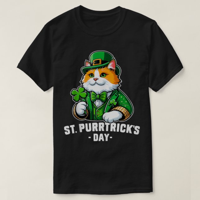 T-shirt St patrick Catricks Day Chats Saint Pattys Femmes  (Design devant)