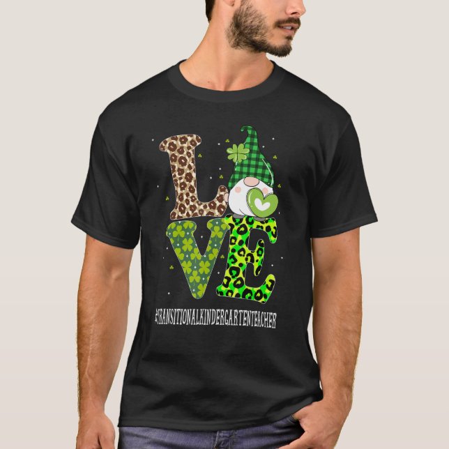 T-shirt St patrick d'amour de l'enseignant de la maternell (Devant)