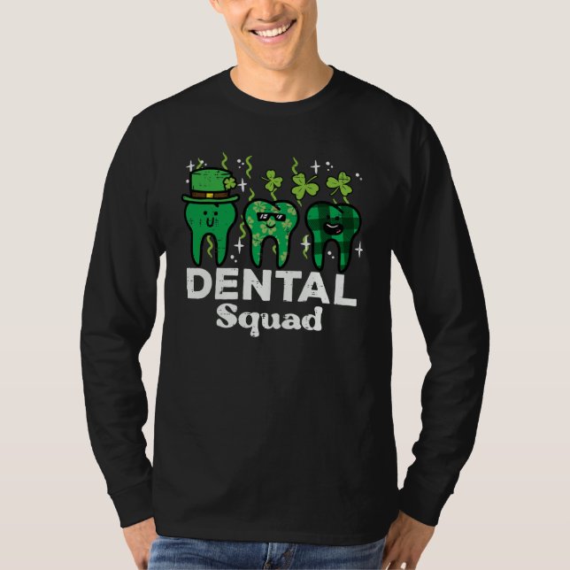 T-shirt St Patrick Day Dental Squad Saint Paddys Teeth Iri (Devant)