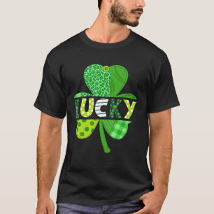 T-shirt St Patrick Day Lucky Shamrock Clover Irish Holiday