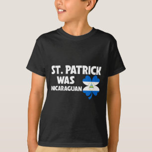 T-shirt St Patrick était drapeau nicaraguayen Patriotique