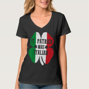 T-shirt St Patrick Était Italien Shamrock de la Saint Patr