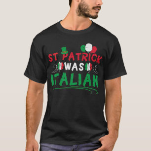T-shirt St Patrick était Shamrock italien Rainbow Saint Pa