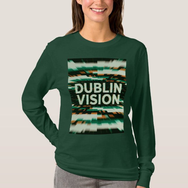 T-shirt St Patrick Fusion de noyau électrique Vision Dubli (Devant)