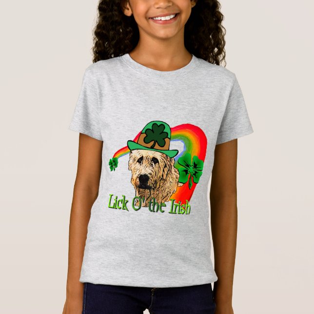 T-Shirt St patrick irlandaise Wolfhound (Devant)
