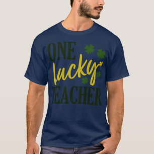 T-shirt st patrick jour chanceux enseignant 1