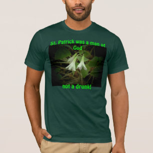 T-shirt St. Patrick Pas Un Coureur, Mais Un Homme De Dieu