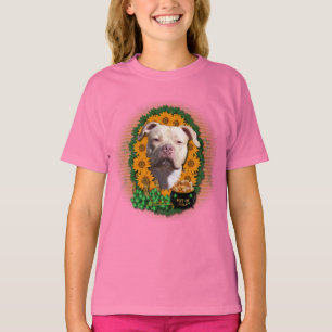 T-shirt St patrick - pot d'or - Pitbull - fille du Jersey