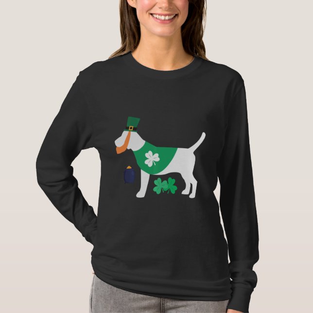 T-shirt St Patrick S Day Beagle Drôle Pour Les Amoureux de (Devant)