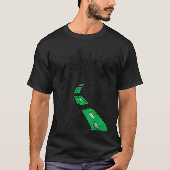 T-shirt St patrick’s day chicago graphic rivière vert irla (Devant)