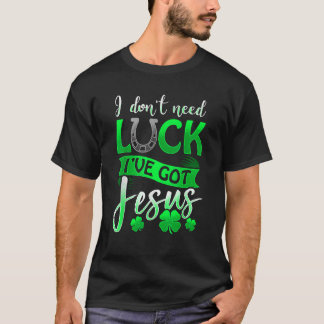 T-shirt St Patrick s Day Christian Unisex Black Cotton Pol