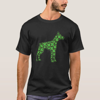 T-shirt St Patrick S Day Doberman Chien Shamrock irlandais