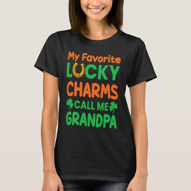 T-shirt St Patrick´s day My Favorite Lucky Charms Calls Me (Devant)