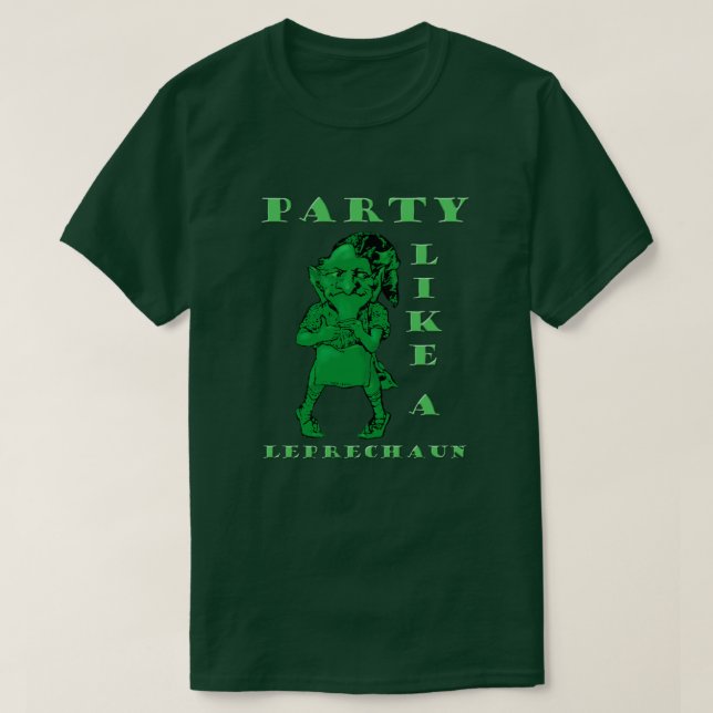 T-shirt St Patrick’s Day Party Like a Leprechaun Mens T (Design devant)