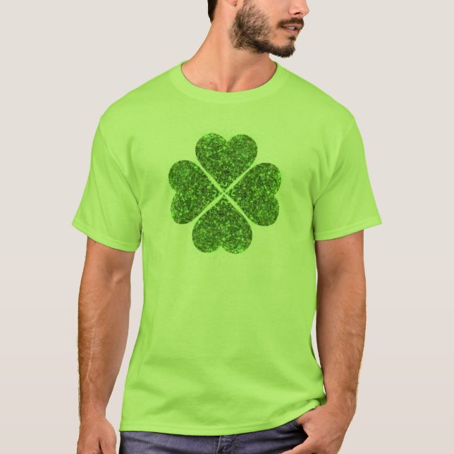 T-shirt St Patrick’s day, trèfle vert irlandais (Devant)