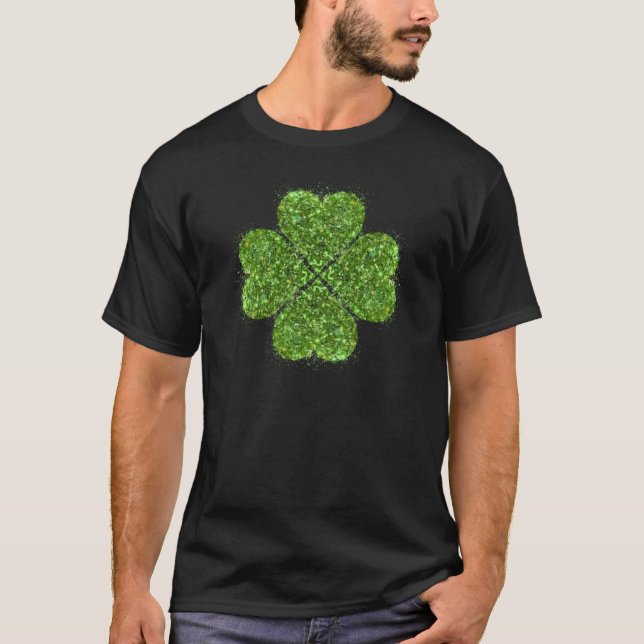T-shirt St Patrick’s day, trèfle vert irlandais (Devant)