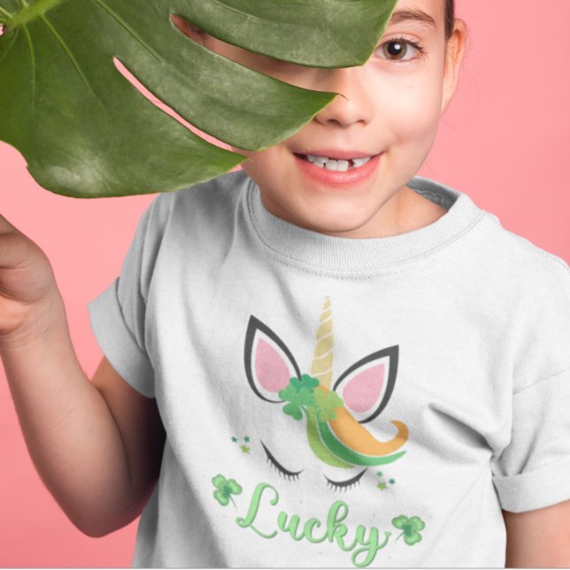 T-Shirt St Patrick Unicorn Lucky Green Clover Shamrock Amu (Créateur téléchargé)