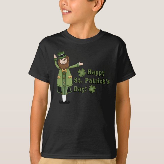 T-shirt St Patrick vous souhaite un jour heureux de (Devant)