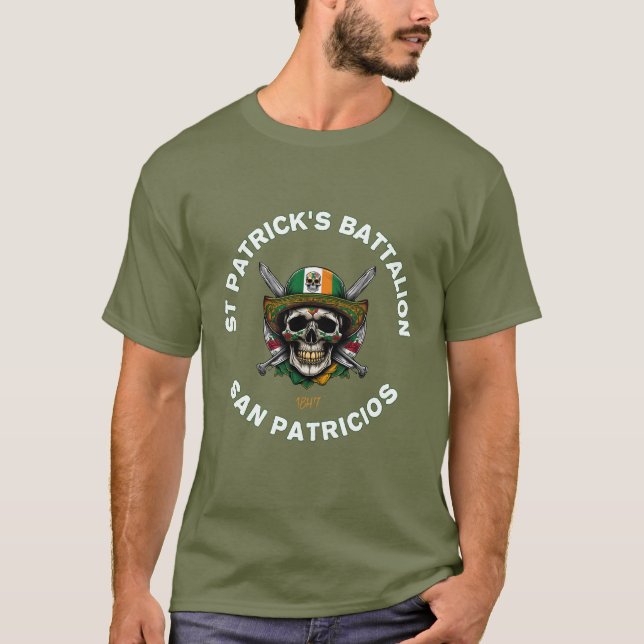 T-shirt St Patricks Battalion San Patricios Irish Mexican (Devant)