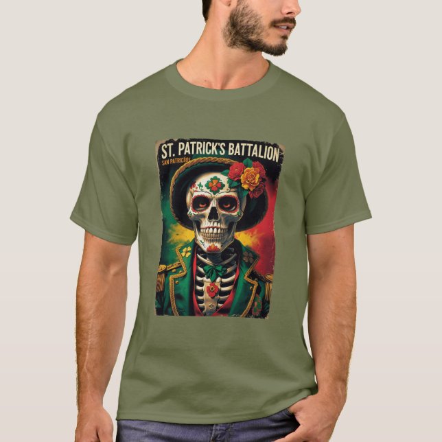 T-shirt St Patricks Battalion San Patricios Irish Mexican (Devant)