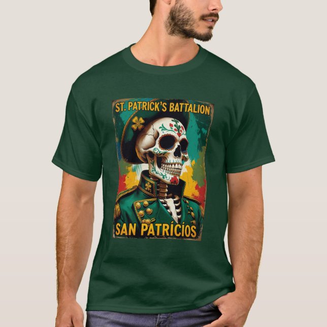 T-shirt St Patricks Battalion San Patricios Irish Mexican (Devant)