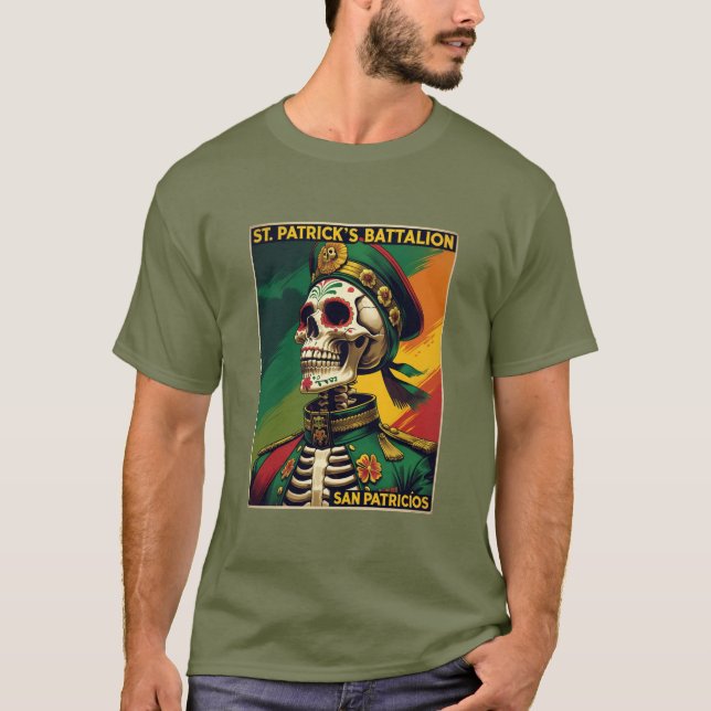 T-shirt St Patricks Battalion San Patricios Irish Mexican (Devant)