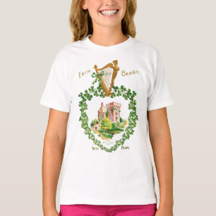 T-shirt St Patrick's Blarney Castle Harpe irlandaise d'Eri