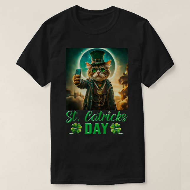 T-shirt St Patricks Catricks Day Chats Saint Pattys (Design devant)
