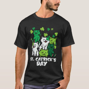 T-shirt St Patricks Catricks Day Chats Saint Pattys Femmes