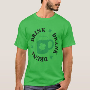 T-shirt St. Patrick's Day Boire Boire Chemise ivre