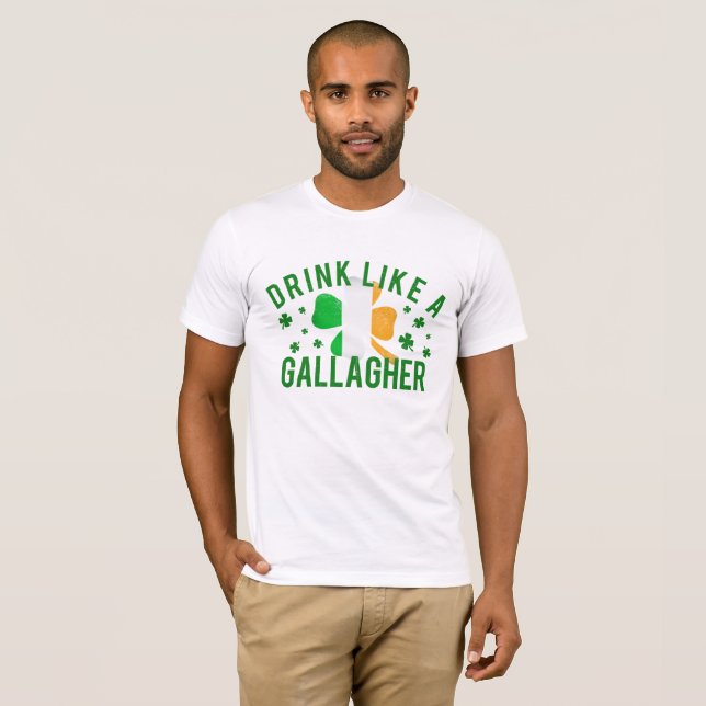 T-shirt St. Patrick's Day Boit comme une chemise gaulotte (Devant entier)