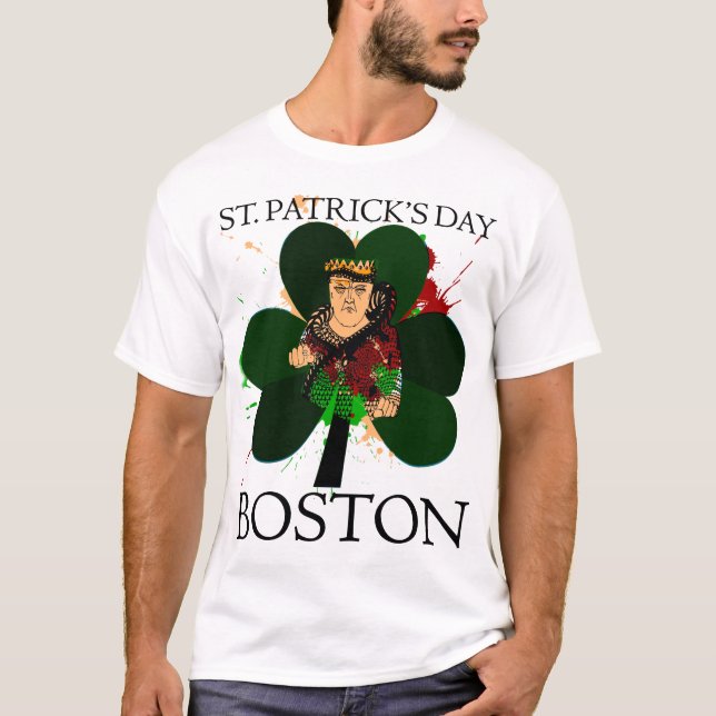 T-shirt St. Patrick's Day Boston Tee (Devant)