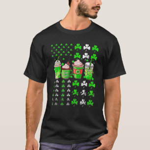 T-shirt St Patrick's Day Café Lover Lucky Latte Irish Sh