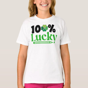 T-shirt St. Patrick's Day cent pour cent chanceux -61101