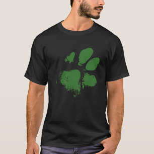 T-shirt St Patrick's Day Chien Imprimer Green Irish Muddy