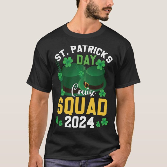 T-shirt St. Patrick's Day Cruise Squad 2024 (Devant)