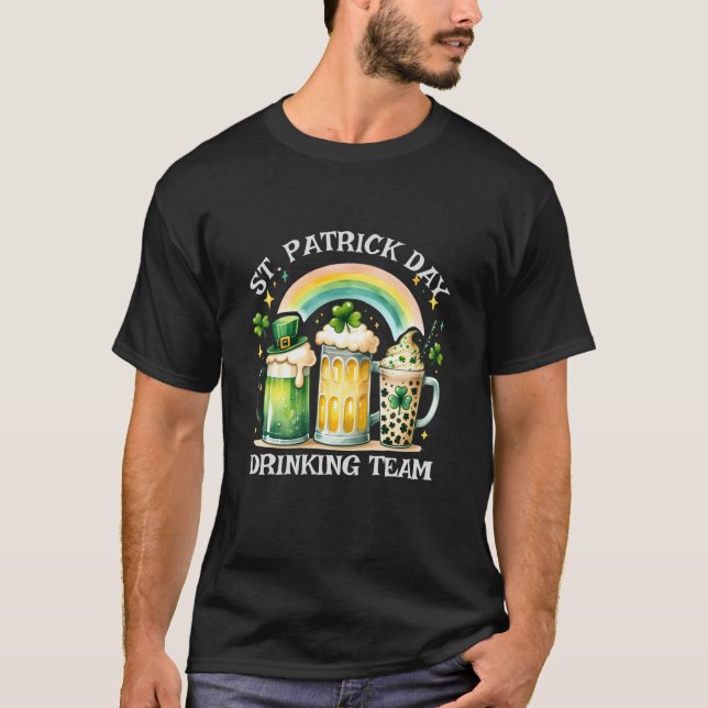 T-shirt St. Patrick's Day Custom Funny Tee - équipe de boi (Devant)