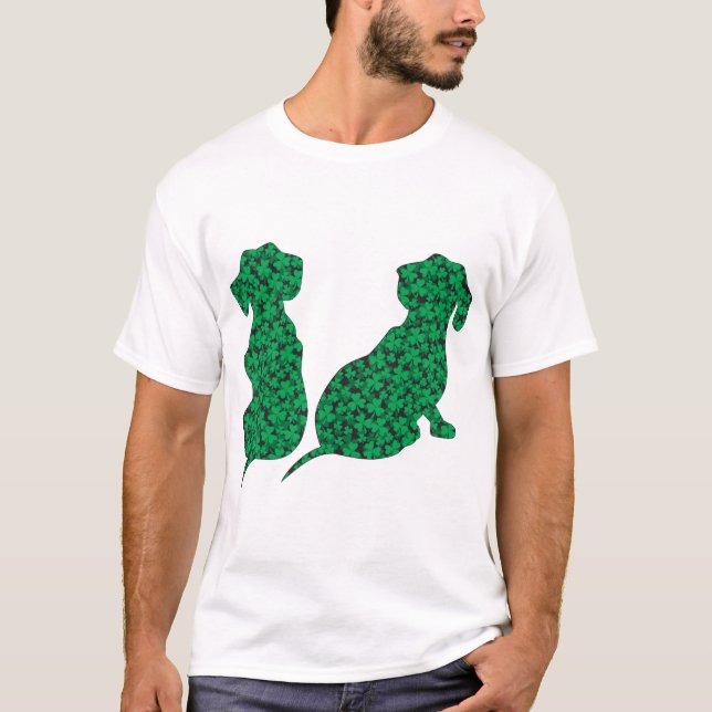 T-shirt St. Patrick's Day Dachshunds (Devant)